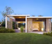 Villa Tantangan, Vue du jardin